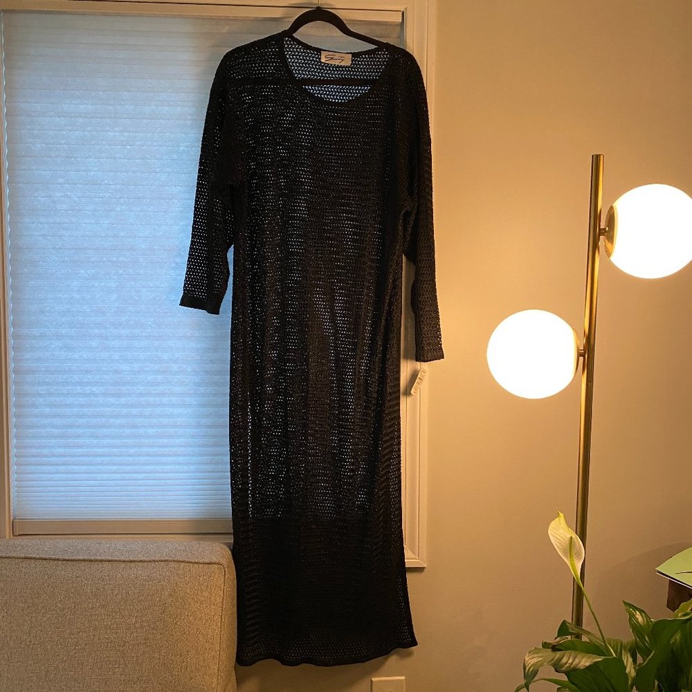 GENNY ITALY Vintage, rare, mesh maxi cover-up/dress with original tags & prices